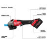 Milwaukee M18 FUEL Variable Speed Braking Grinder Paddle Switch w/ ONE-KEY Kit 4-1/2 in. - 6 in.