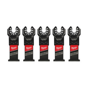 Milwaukee NITRUS Carbide Extreme Metal Universal Fit OPEN-LOK Multi-Tool Blade 5 pk.
