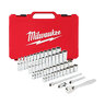 Milwaukee 1/4 in. Drive Ratchet & Socket Set 50pc. - SAE & Metric