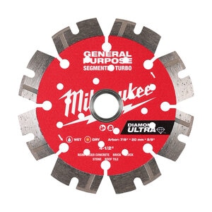 Milwaukee 4-1/2 in. DIAMOND ULTRA Segmented Turbo, General Purpose Diamond Blade