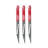 Milwaukee 12 in. 6 TPI Wrecker w/ Carbide Teeth SAWZALL® Blade For Multi-Material (3 Pack)