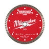 Milwaukee 7 in. Turbo Masonry & Concrete Diamond Blade