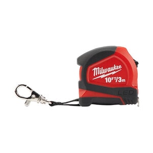 Milwaukee 10 ft. Keychain Tape Measure w/ LED