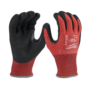 Milwaukee Cut Level 4 Dipped Gloves Nitrile Large