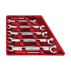 Milwaukee 5pc. Double End Flare Nut Wrench Set - SAE