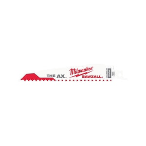 Milwaukee 6 in. 5 TPI The Ax™ Sawzall  Blades (5-Pack)