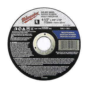 Milwaukee Type 27 Cut Off Wheel