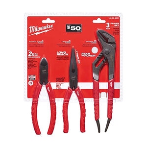 Milwaukee 3 Pc. Comfort Grip Pliers Kit (7 in. 8 in. & 10 in.)