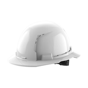 Milwaukee BOLT™ White Full Brim Vented Hard Hat w/6pt Ratcheting Suspension (USA) - Type 1, Class C
