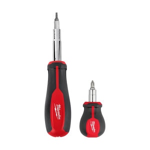 Milwaukee 2pc. 11-in-1 Multi-Bit Screwdriver & 6-IN-1 Stubby Multi-Bit Screwdriver Set