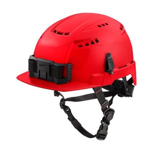 Milwaukee BOLT™ Red Front Brim Vented Safety Helmet (USA) - Type 2, Class C (w/ Logo)