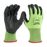 High Visibility Cut Level 5 Polyurethane Dipped Gloves - L