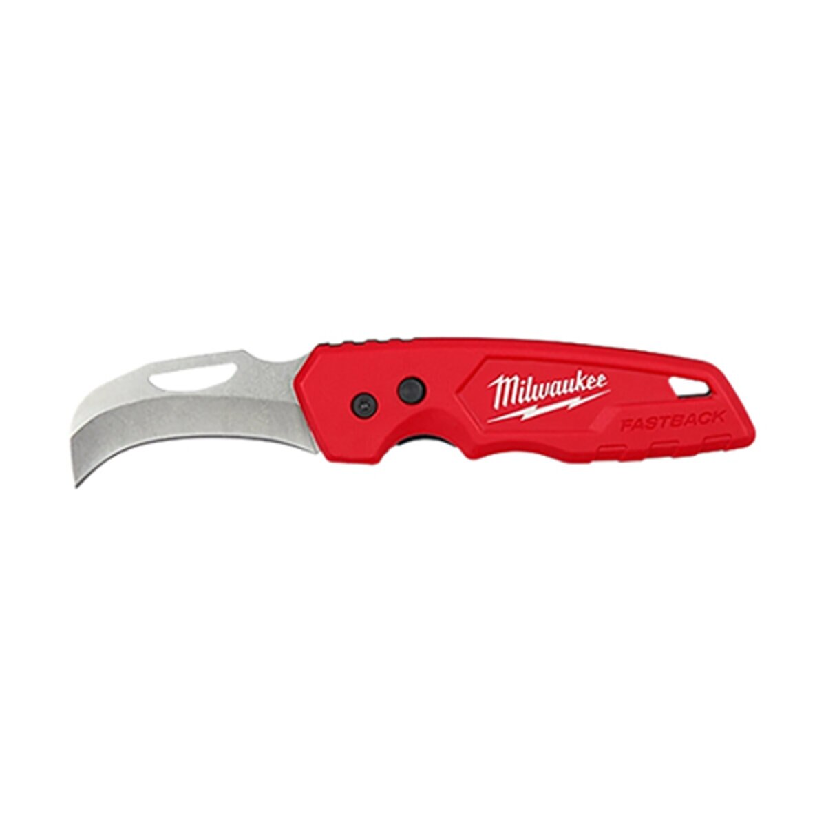 Milwaukee FASTBACK Stainless Steel Hawkbill Folding Knife w/ 2.45 in ...
