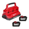 Milwaukee M18 Lithium-Ion REDLITHIUM FORGE Starter Kit with Two 12.0 Ah Battery Packs and PACKOUT 6-Port Rapid Charger