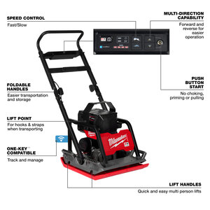Milwaukee MX Fuel Forge 20 in. Plate Compactor Kit