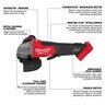 Milwaukee M18 Fuel 4-1/2 in. / 5 in. Grinder Paddle Switch, No-Lock