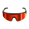 Milwaukee Wrap Around Safety Glasses - Red Mirrored Anti Scratch Lenses