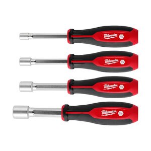 Milwaukee 4pc SAE HollowCore Magnetic Nut Driver Set