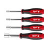 Milwaukee 4pc SAE HollowCore Magnetic Nut Driver Set