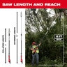 Milwaukee 18V M18 Fuel Brushless Cordless 10 in. Telescoping Pole 13 ft. Length Saw Kit