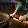 Milwaukee Small Angle Grinder Paddle w/ Lock On 5 in.