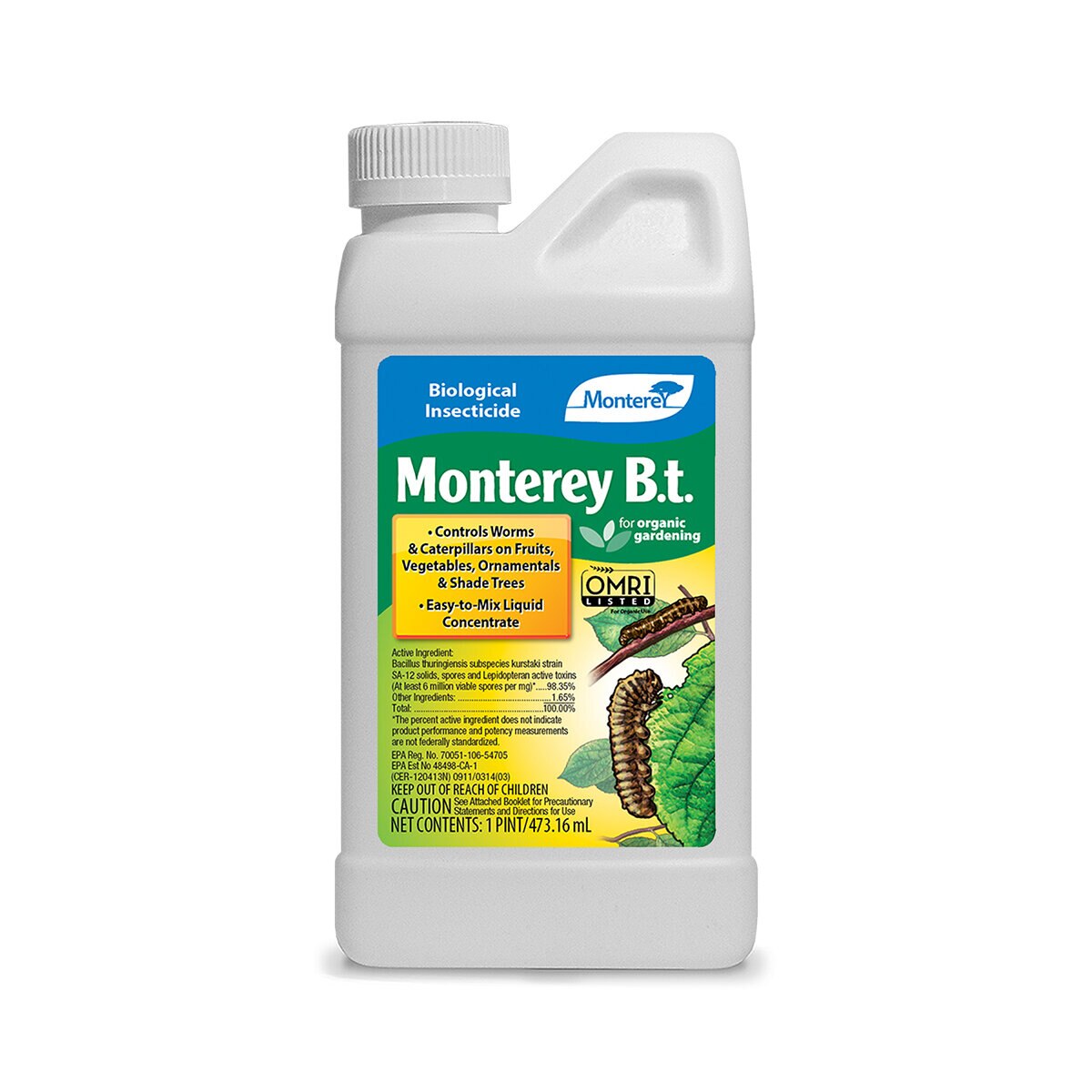 Monterey B.t. Bacillus Biological Insecticide 1 pint | SiteOne US