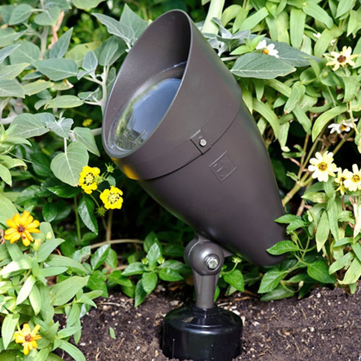 Moon Vision Bullet Series BR40 Bronze Uplight 22W Ground Mount Aluminum ...