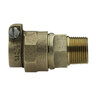 Mueller Straight Coupling Brass 2 in. Mpt x Compression