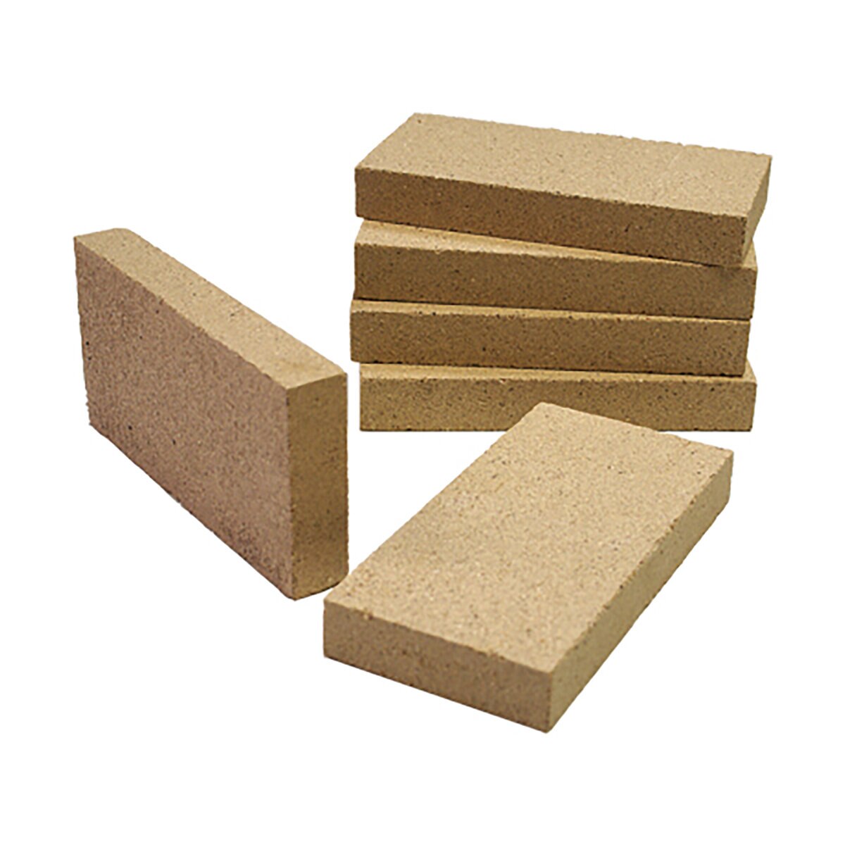 Mutual Fire Brick Split Buff 9 in. x 4-1/2 in. x 1-1/4 in (912 pc ...