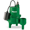 Myers Srm4 Submersible Sewage Pump 95 Gpm 4/10 HP 115V Auto/Float Switch w/ 10 ft. Cord Cast Iron