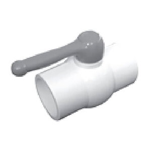 MIP Ball Valve PVC White NSF 1 in. T x T