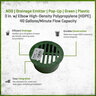 NDS Drainage Emitter Pop-Up Green Plastic 3 in. With Elbow