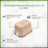 NDS Standard Valve Box Rectangle 14 in. x 19 in. x 12 in.H Sand Box/Sand Lid Overlapping ICV