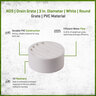 NDS Drain Grate 9P12 3 in. White