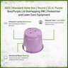 NDS Standard Valve Box Round 10 in. Purple Box/Purple Lid Overlapping RW