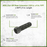NDS Cut-Off Riser Extension 3/4 in. x 4 in. FIPT x MIPT