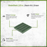 Draintech 12 In. Basin Kit Green