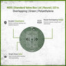NDS Standard Valve Box Lid Round 10 in. Overlapping Green Polyethylene ICV Lid Only