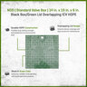 NDS Standard Valve Box Extension Rectangle 14 in. x 19 in. x 6 in. Black Box/Green Lid Overlapping ICV