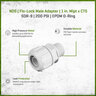 NDS FLO-LOCK Male Adapter 1 in. MIPT x TS