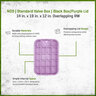 NDS Standard Valve Box Black Box/Purple Lid Retangle 14 in. x 19 in. x 12 in. Overlapping RW