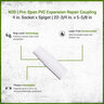 NDS Pro-Span PVC Expansion Repair Coupling 4 in. Socket x Spigot