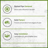 NDS EZflow Engineered French Drain 10 in. Dia. w/ 4 in. Slotted Pipe Centered (10 ft./piece)