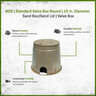 NDS Standard Valve Box Round 10 in. Sand Box/Sand Lid Overlapping ICV