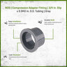 NDS Compression Adapter 3/4 in. Slip x 0.940 in. O.D. Tubing (A 940)