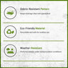 NDS Drain Grate Round Atrium Polyolefin Green 3 in.