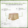 NDS Standard Valve Box Tapered Rectangle 14 in. x 19 in. x 6 in.H Sand Box/Sand Lid Overlapping ICV