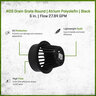 NDS Drain Grate Round Atrium Polyolefin Black 6 in. (Not Suitable w/9 in. Catch Basin)