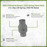 NDS FloControl Series 1012 Spring Check Valve PVC 2 in. Slip 2# Spring