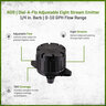 NDS Dial-A-Flo Adjustable Eight Stream Emitter 360 Degree 1/4 in. Barb